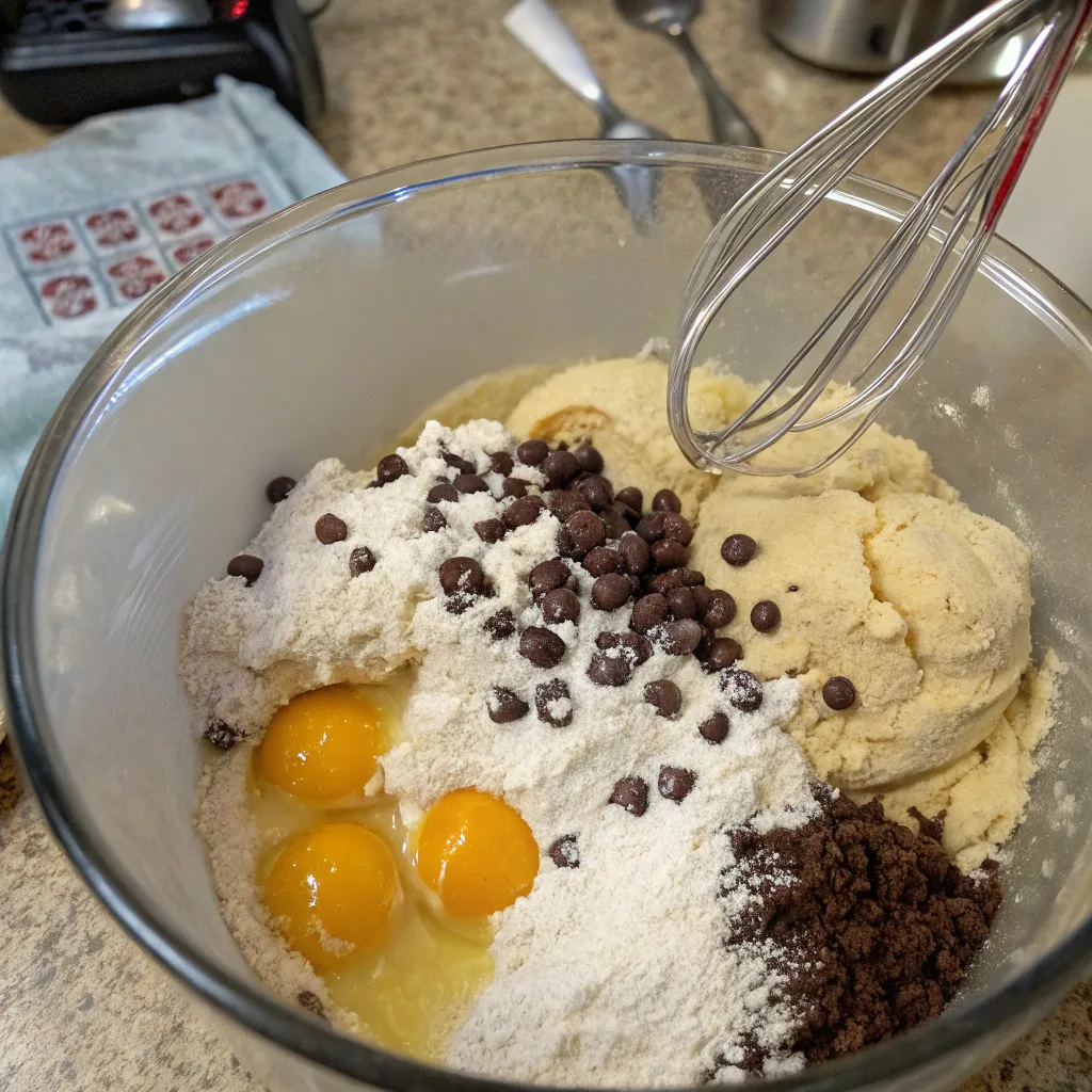 Marble Chocolate Chips Cookies
