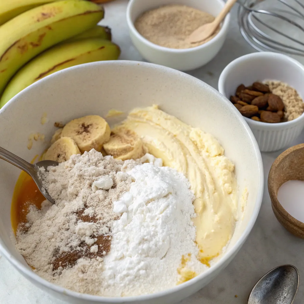 Soft & Moist Greek Yogurt Banana Bread with Cinnamon Swirl Slices