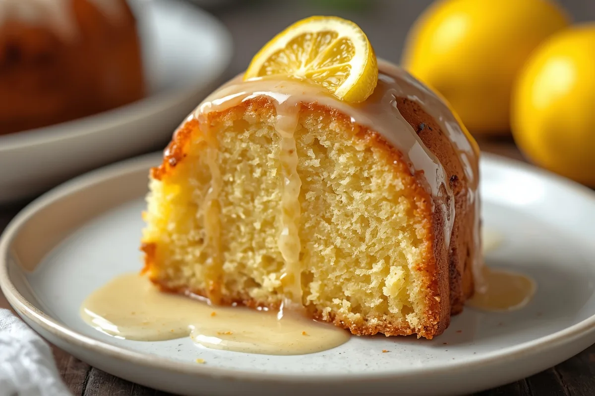 Lemon Pound Cake with Glaze – Moist Lemon Cake Recipe