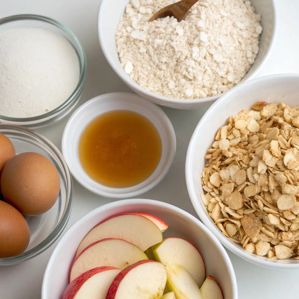 No-Flour Flourless Oatmeal Apple Cake