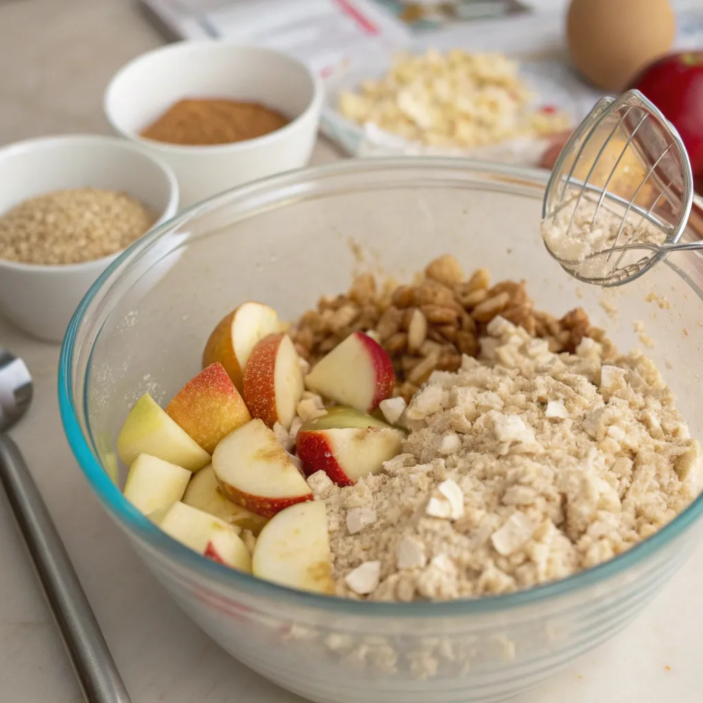 No-Flour Flourless Oatmeal Apple Cake