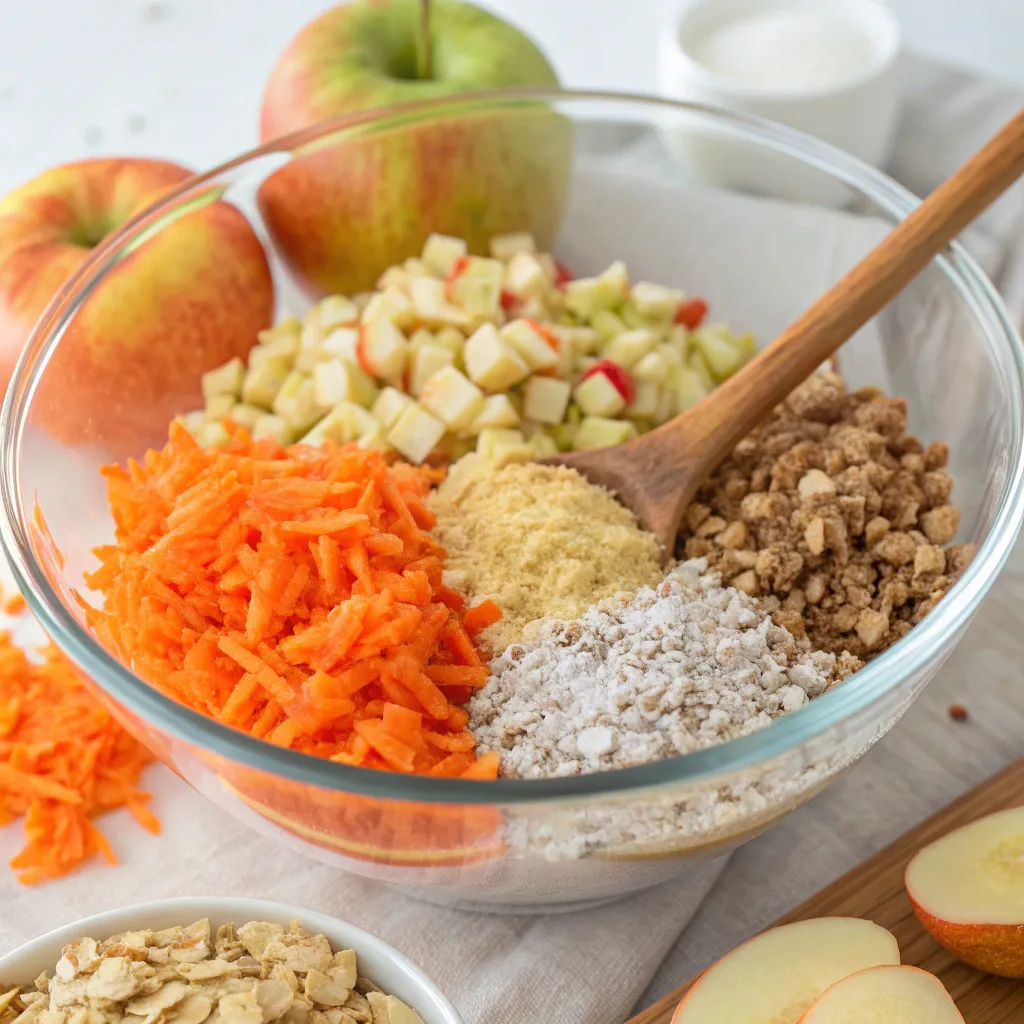 Oatmeal Carrot and Apple Cake
