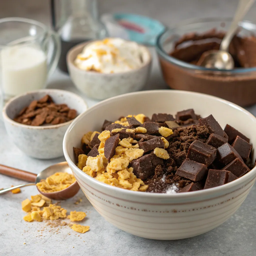Old-School Chocolate Cornflake Traybake Cake (Irresistibly Easy 9-Step Classic!) 8 Chocolate Cornflake Traybake Cake