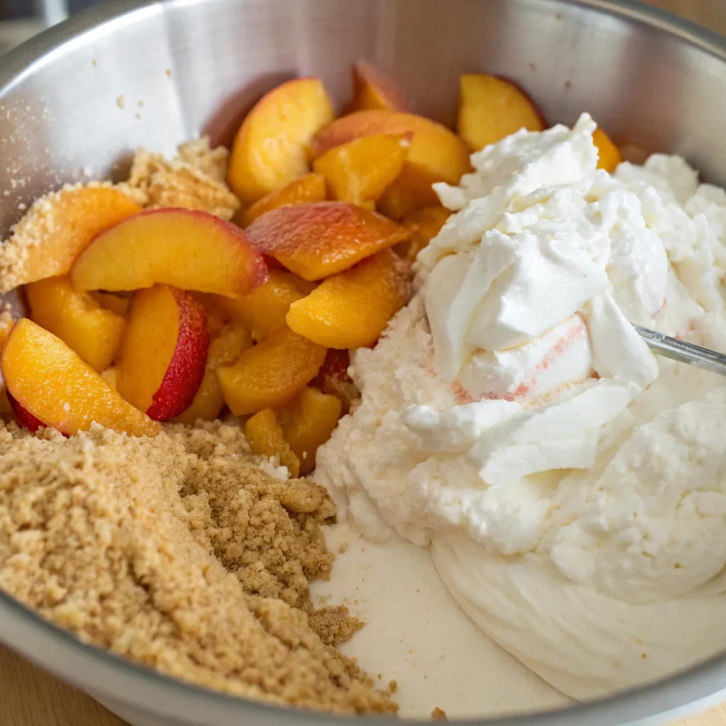 Peach Cool Whip Pie
