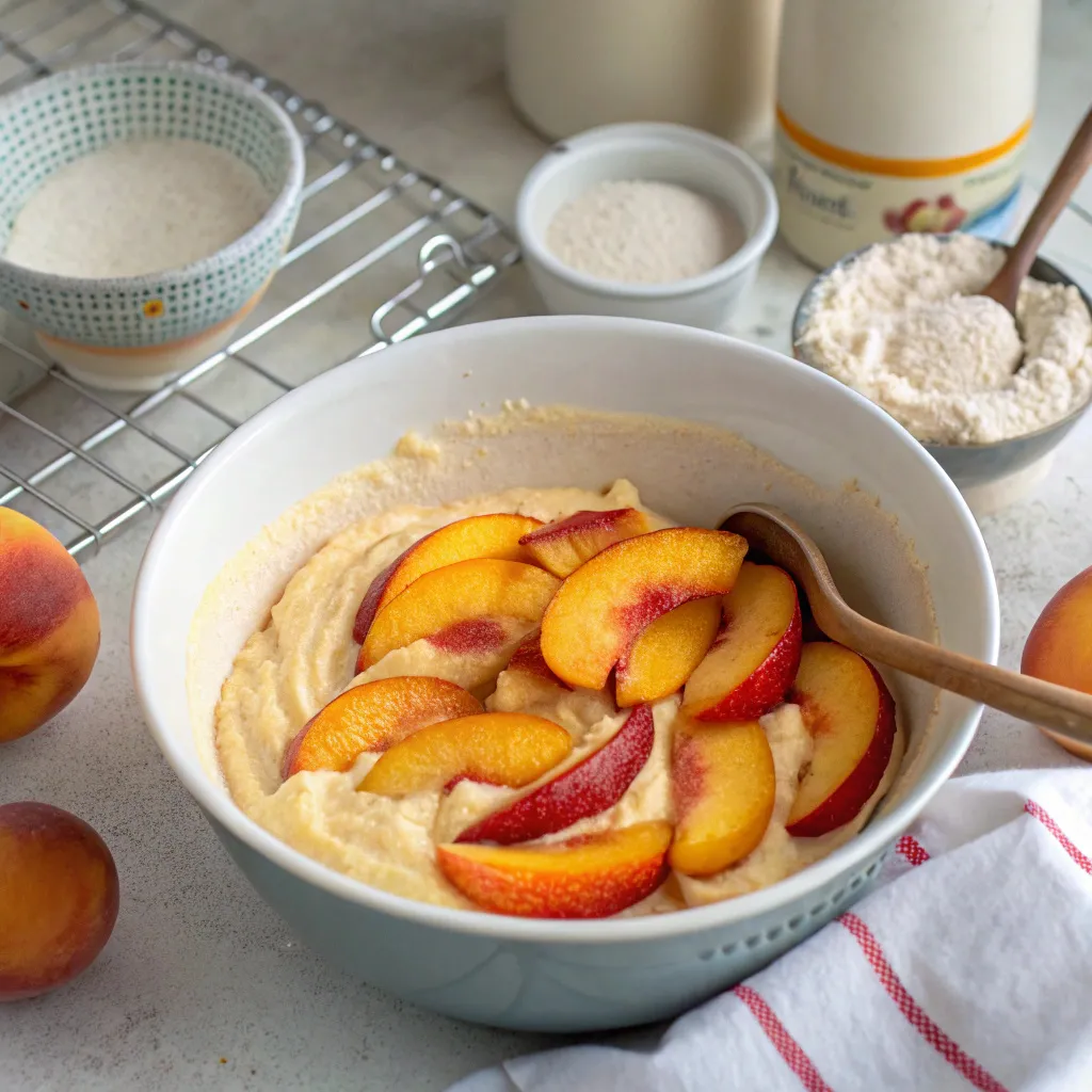 Peach & Vanilla Tea Cake