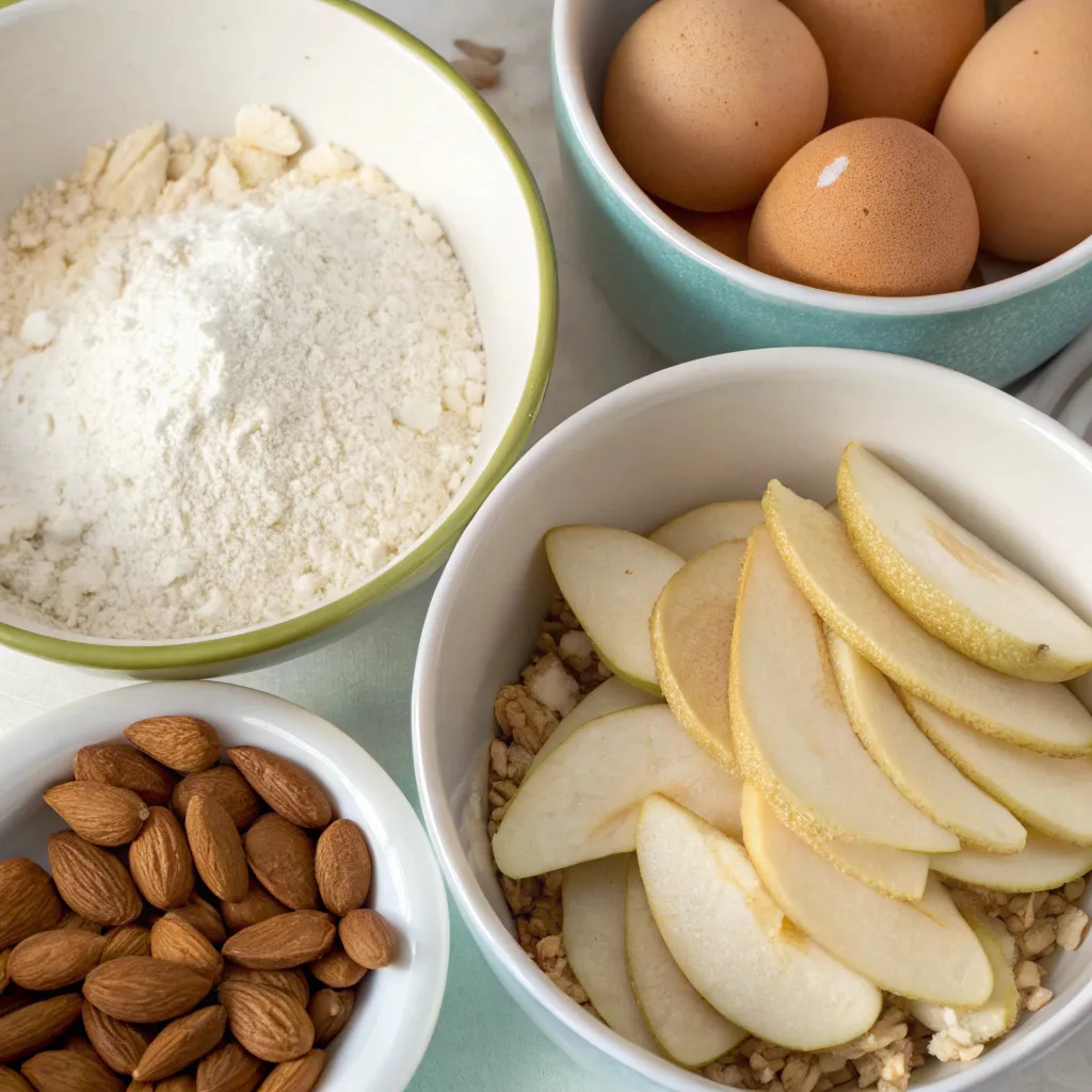 Oat, Pear and Almond Loaf – Healthy, Naturally Sweet & High Fiber Comfort Bake 7 Pear and Almond Loaf