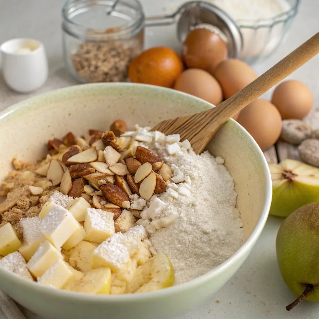 Oat, Pear and Almond Loaf – Healthy, Naturally Sweet & High Fiber Comfort Bake 8 Pear and Almond Loaf