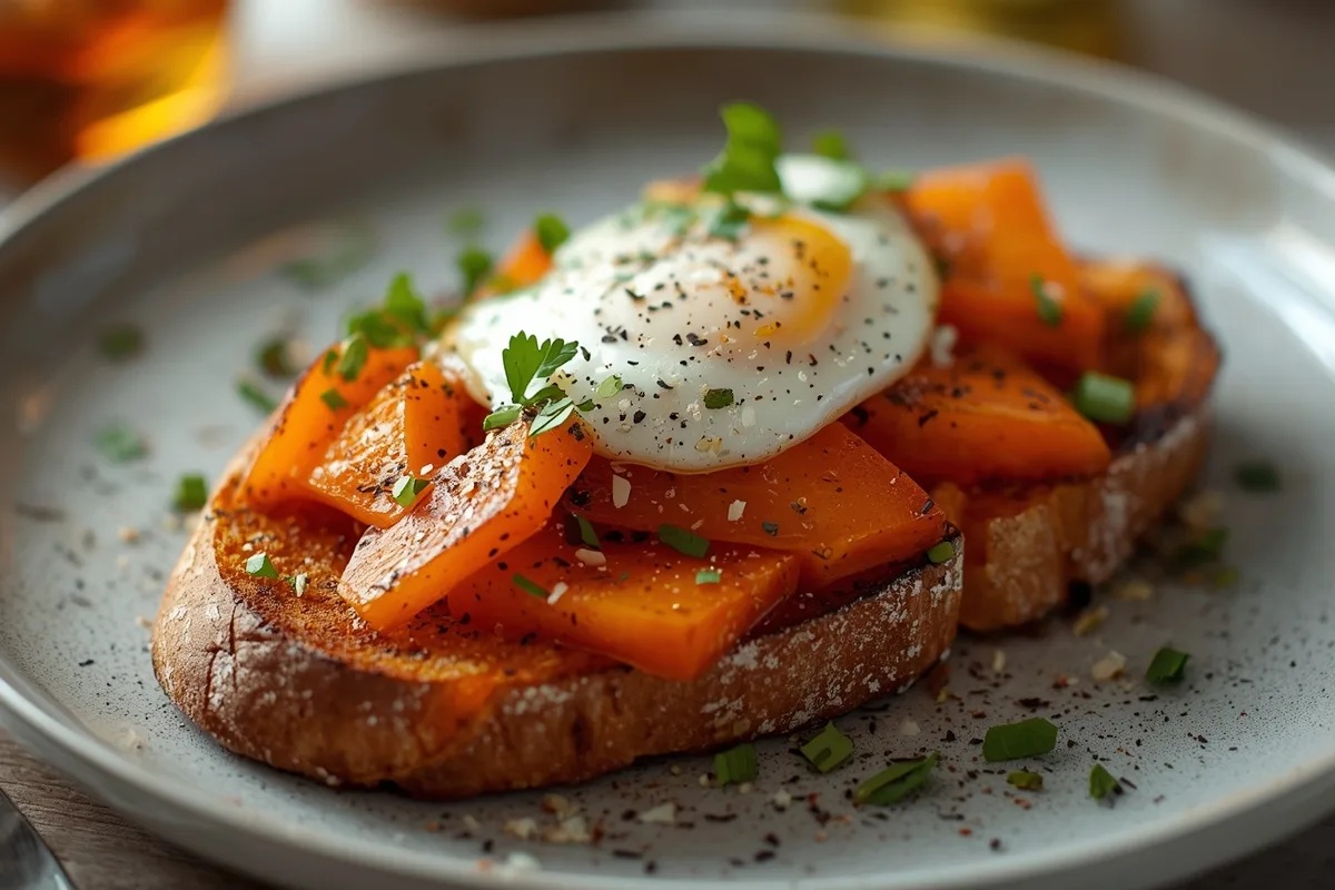 Irresistible Sweet Potato Toast: 4 Easy and Healthy Servings 3 Sweet Potato Toast – Healthy Breakfast Idea