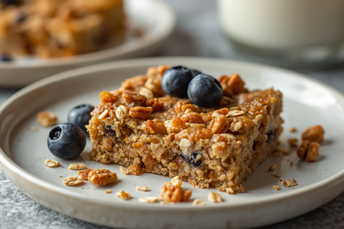 Baked Oats Breakfast Bars – Healthy Breakfast Recipe