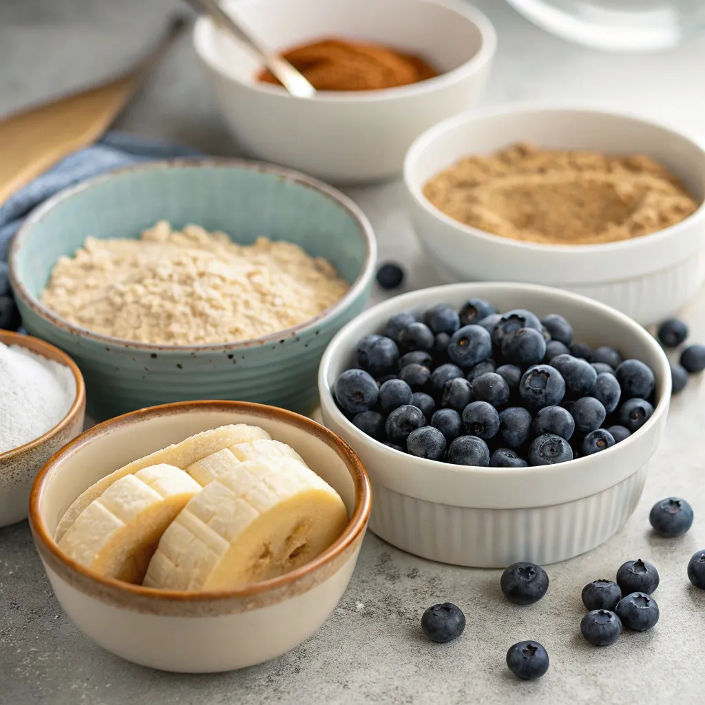 Vegan Blueberry Banana Muffins