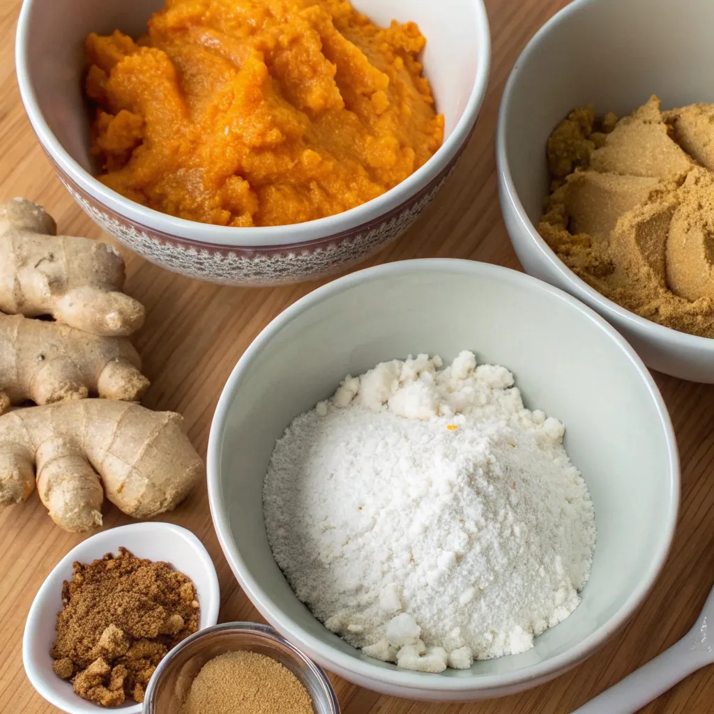 Warm Ginger Pumpkin Cottage Cheese Muffins