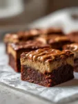 3 Shockingly Fudgy 3-Ingredient Banana PB Brownies (Healthy & Flourless!) 9 3-Ingredient Banana PB Brownies