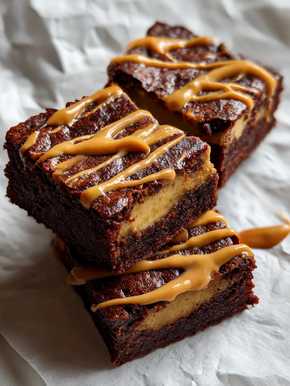3-Ingredient Banana PB Brownies