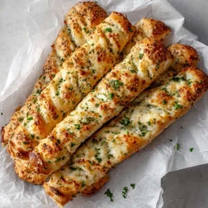 3-Ingredient Cottage Cheese Garlic Breadsticks