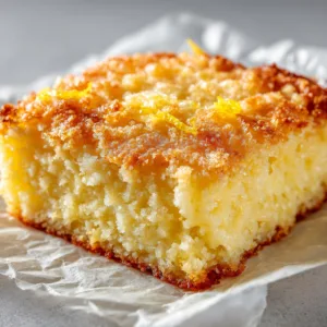 3-Ingredient Lemon Dump Cake