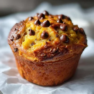 4-Ingredient Banana Chocolate Chip Cup Cake