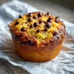 4-Ingredient Banana Chocolate Chip Cup Cake