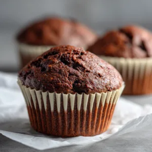 4-Ingredient Chocolate Muffins