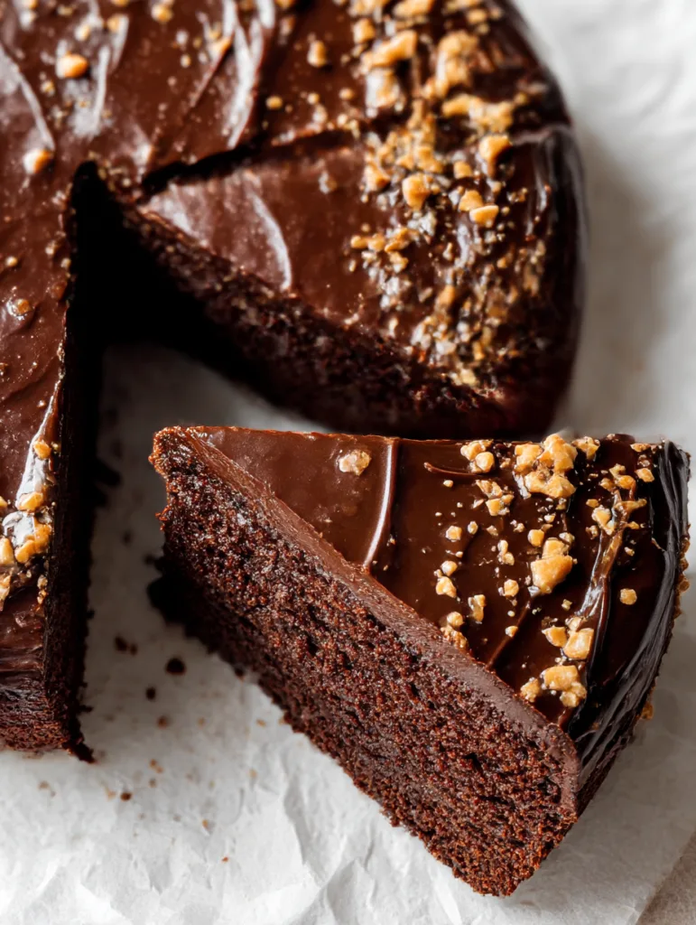 5-Ingredient Chocolate PB Cake