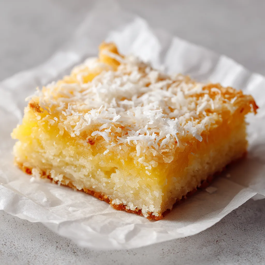 Lemon Coconut Slice