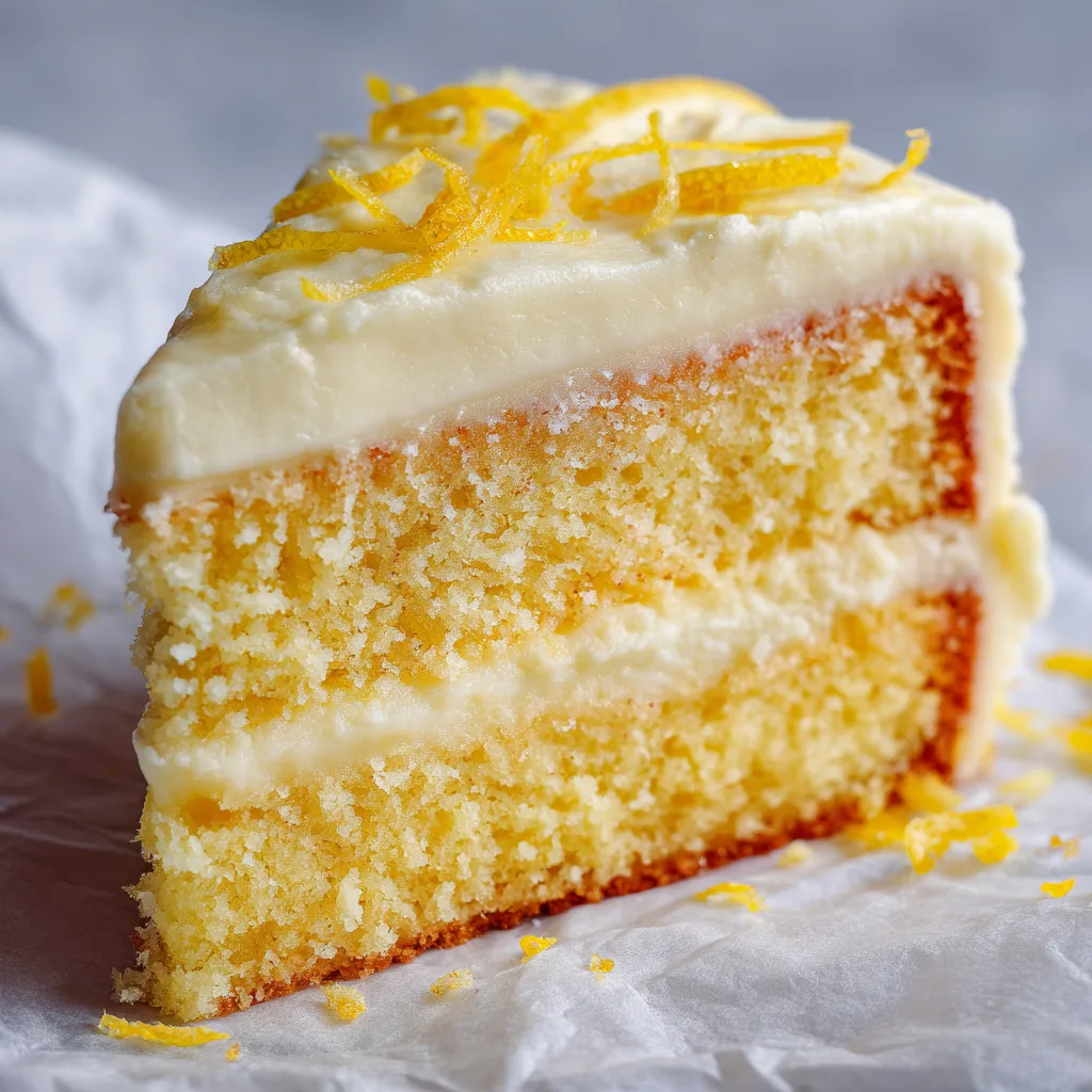 Lemon Velvet Cake with Lemon Cream Cheese Frosting