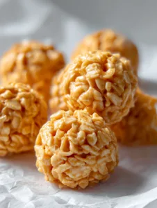 No-Bake PB Rice Krispies Balls