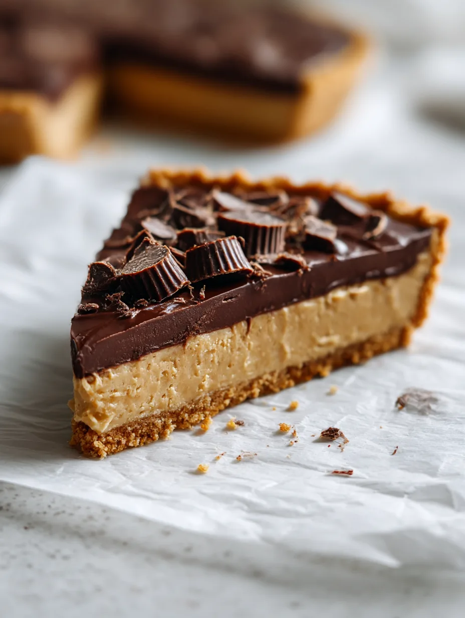 No-Bake Peanut Butter Cup Pie