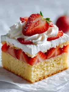 Strawberry Shortcake Sheet Cake