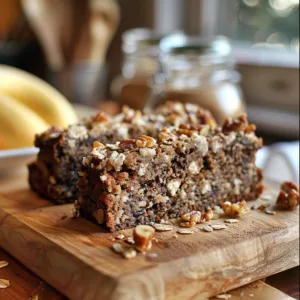Banana Cocoa Oatmeal Cake