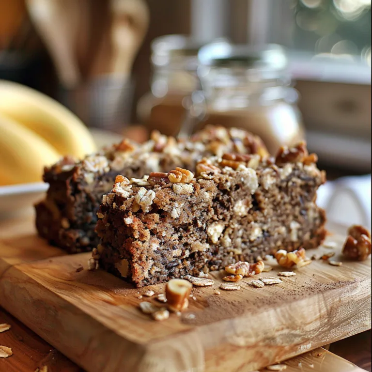 Banana Cocoa Oatmeal Cake