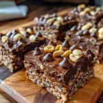 Chocolate Peanut Butter Greek Yogurt Banana Bars