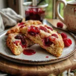 Raspberry Cottage Cheese Scones