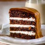 Chocolate Crunch Coffee Frosted Cake