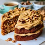 Classic Coffee & Walnut Cake