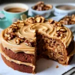 Classic Coffee & Walnut Cake