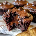 Double Chocolate Greek Yogurt Muffins with Melty Chocolate Chips