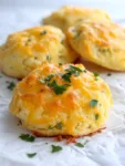 Keto Cheddar Garlic Biscuits