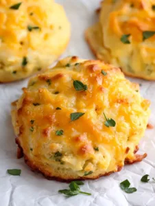 Keto Cheddar Garlic Biscuits