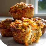 Carrot Cake Oat & Cottage Cheese Muffins