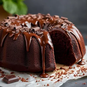 Rich & Moist Chocolate Bundt Cake