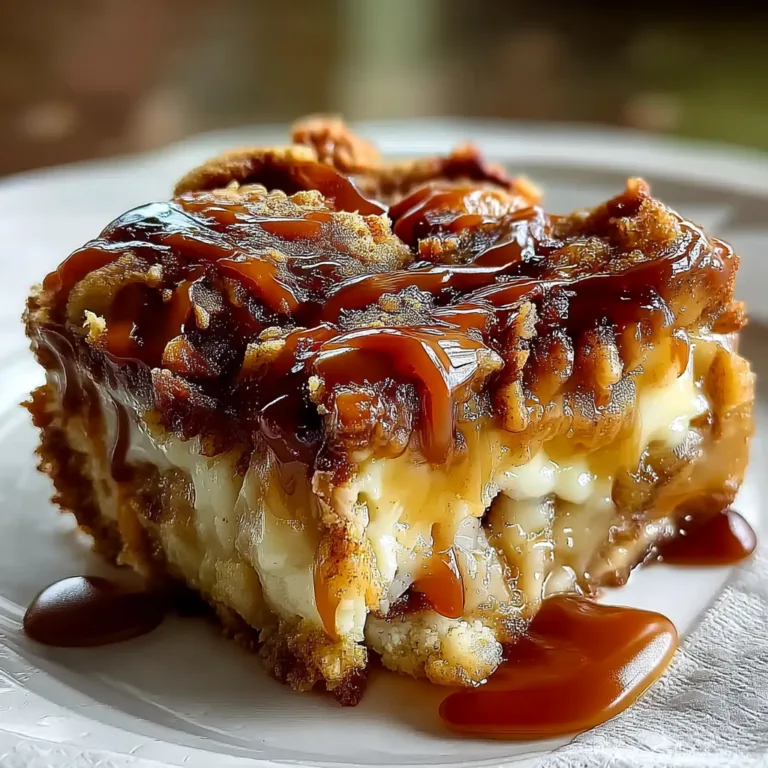 Caramel Apple Cinnamon Roll Dump Cake