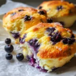 Fluffy Cottage Cheese Blueberry Cloud Bread