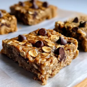 Soft Banana Brown Sugar Chocolate Chip Oat Bars