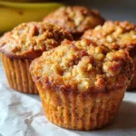 Banana Oat Crumb Muffins