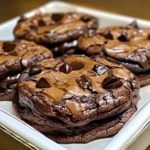 Fudgy Brownie Mix Cookies