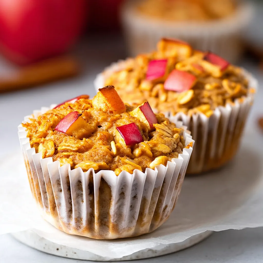 Apple Cinnamon Protein Muffins