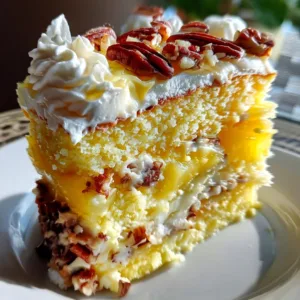 Lazy Amish Pineapple Cream Cheese Pecan Cake