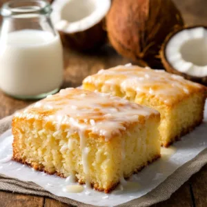 Moist Coconut Milk Cake