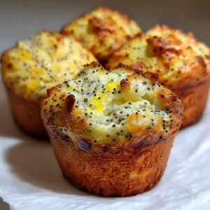 Cottage Cheese Lemon Poppy Seed Muffins