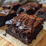 Fudgy Dark Chocolate Greek Yogurt Banana Oat Brownies